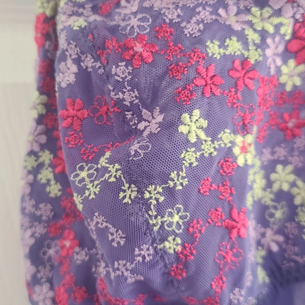 Vintage Cacique 18/20 Floral Silky Cami Lingerie Lace Y2K Camisole Slip Top - Picture 2 of 4